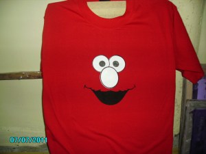 T shirt kartun elmo