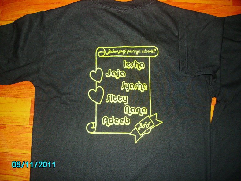 cetak tshirt keluarga