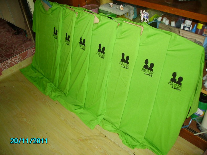 cetak tshirt kawin