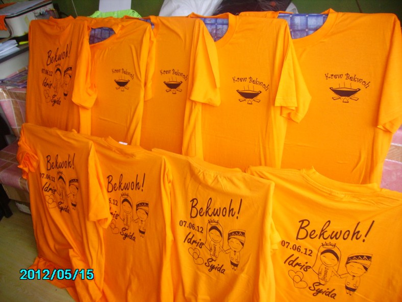 cetak baju kawin