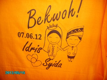 tshirt cetak kawin
