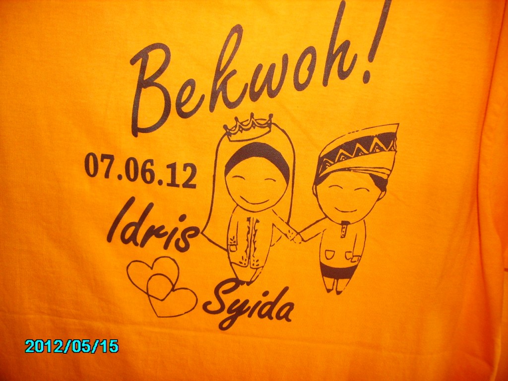 tshirt cetak kawin