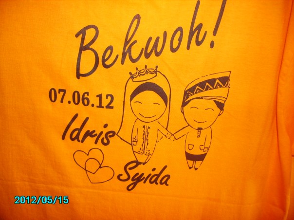 tshirt cetak kawin