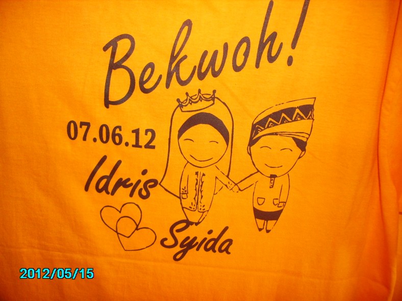 tshirt cetak kawin