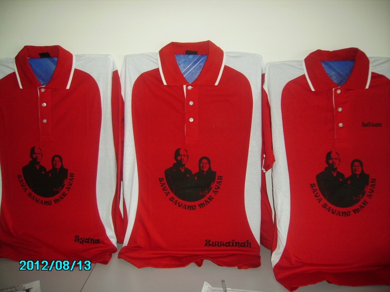 cetak baju hari keluarga