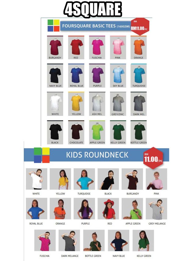 Baju 4square 2015 TERKINI