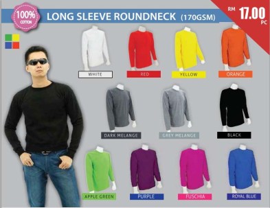 Baju lengan panjang 4square RM17