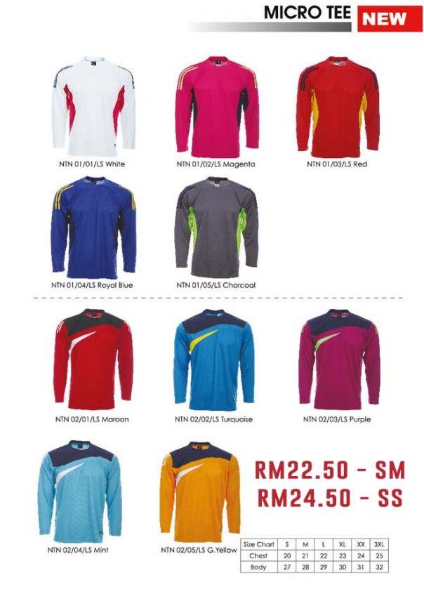 baju jersi lengan panjang