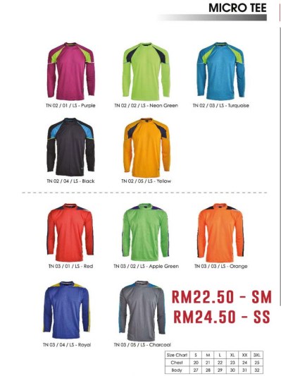 baju jersi lengan panjang arorasport