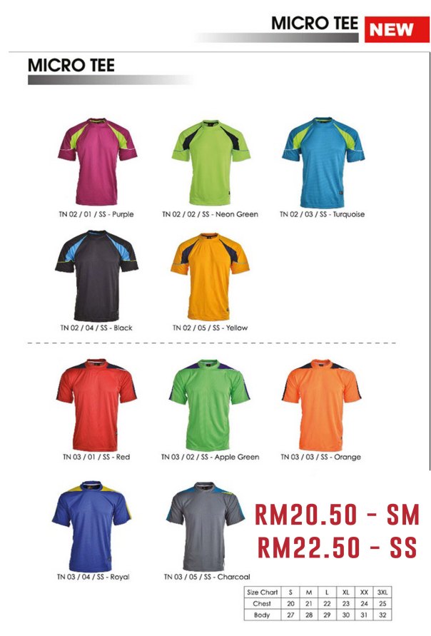 baju microfober arorasport