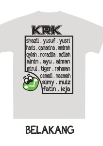 Design Baju Fatin Belakang