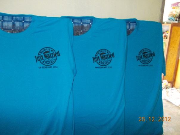 tshirt kahwin