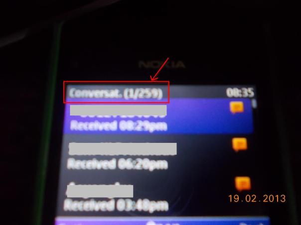 Paparan SMS Conv 20102013