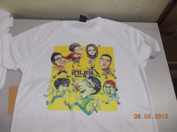tshirt running man