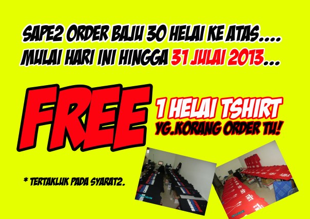 Iklan free baju