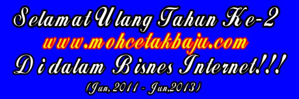 Iklan Ulangtahun ke 2 dalam online 2