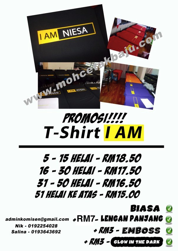 IKLAN TSHIRT I AM