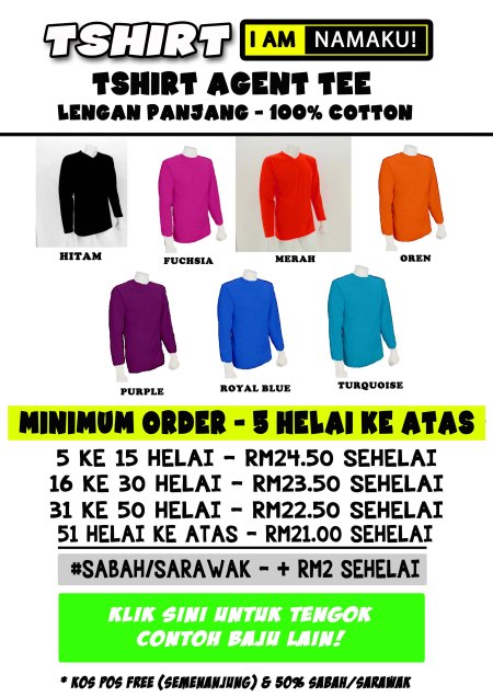 TShirt I AM Long Sleeve Agent Tee