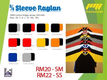 Baju Raglan matahari
